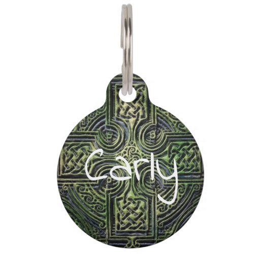 Celtic knotwork St Patricks Day Pet ID Tag