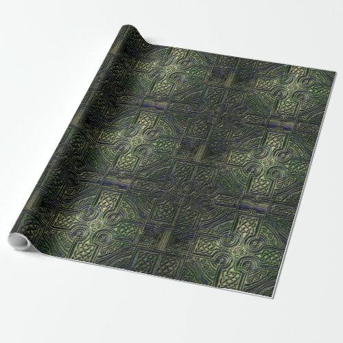 Celtic knotwork St Patricks Day Wrapping Paper