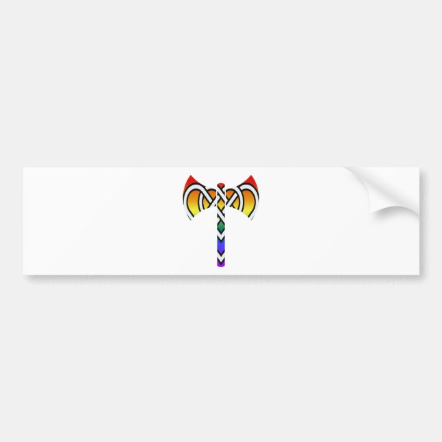 Celtic Labrys Bumper Sticker (Front)