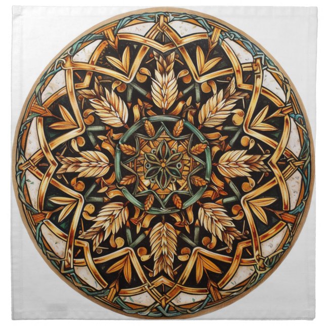 Celtic Lammas Altar Cloth Napkin (Front)