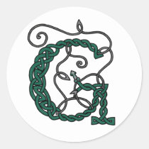 Celtic Letter G stickers