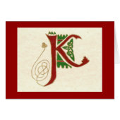 CELTIC LETTER K (Front Horizontal)
