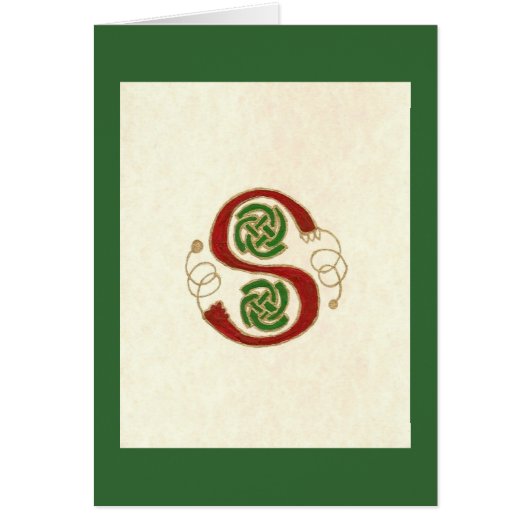 CELTIC LETTER S CARDS (Front)