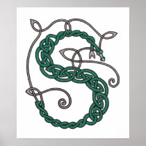Celtic Letter S print