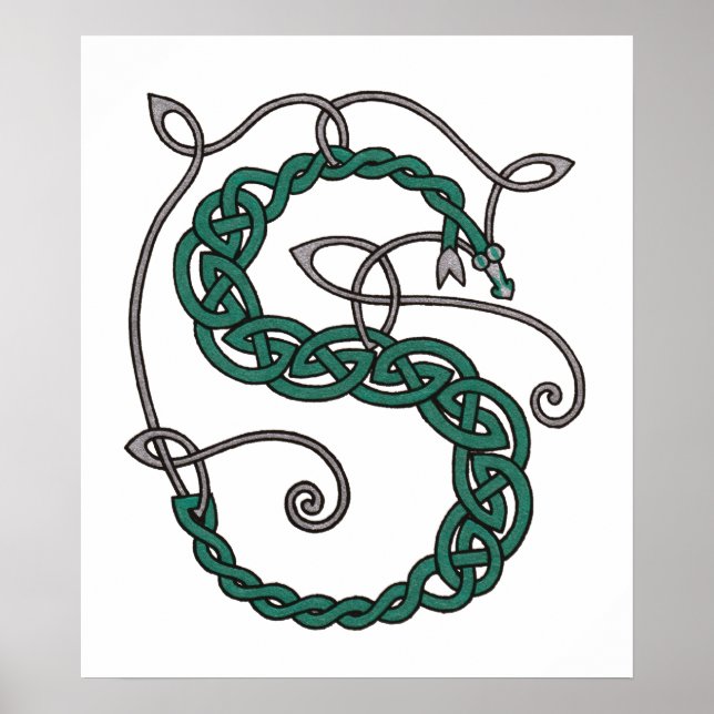 Celtic Letter S print (Front)