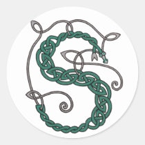 Celtic Letter S Stickers
