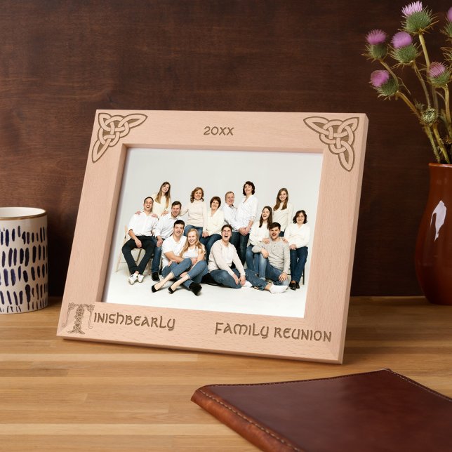 Celtic Letter T Custom Name Engraved Frames (Creator Uploaded)