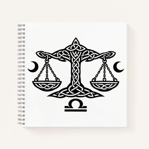 Celtic Libra Scales by BurnsInHell Notebook