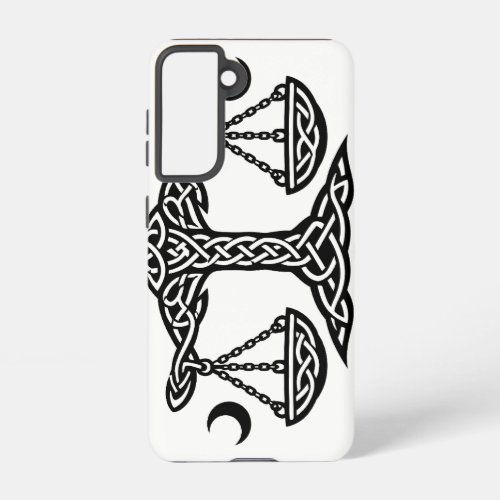 Celtic Libra Scales by BurnsInHell Samsung Galaxy S21 Case