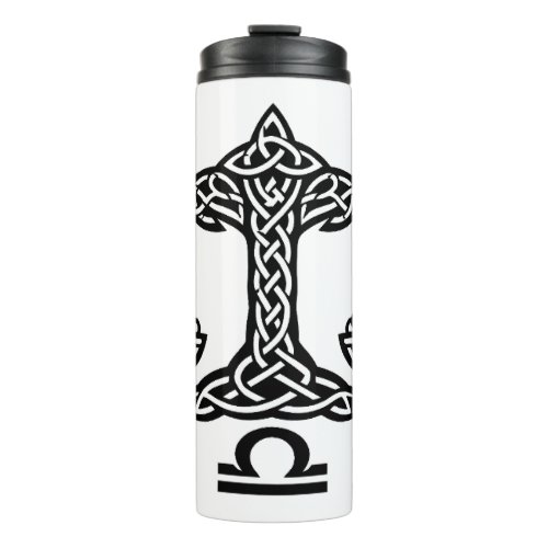 Celtic Libra Scales by BurnsInHell Thermal Tumbler