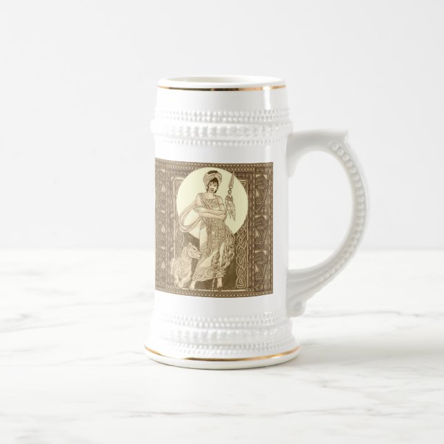 Celtic Lioness Beer Stein (Right)