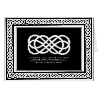 Celtic Love Knot and poem with border Cards