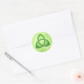 Celtic Love knot and Shamrocks 1.5" Round Sticker (Envelope)