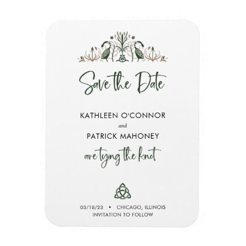 Celtic Love Knot Romantic Wedding Save the Date Magnet