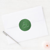 Celtic Love knot Round Sticker (Envelope)