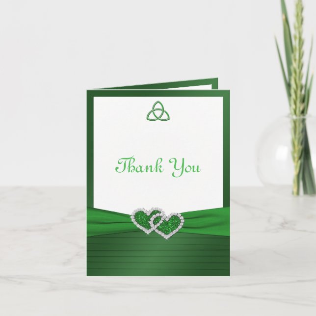 Celtic Love Knot Thank You Note Card (Front)