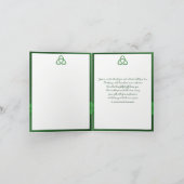 Celtic Love Knot Thank You Note Card (Inside)