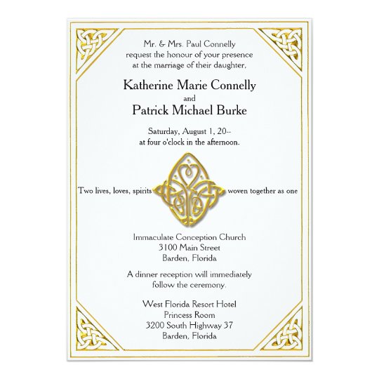 Free Printable Celtic Wedding Invitations