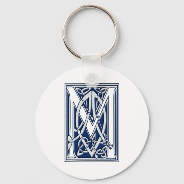 Celtic M Monogram Keychain (Front)