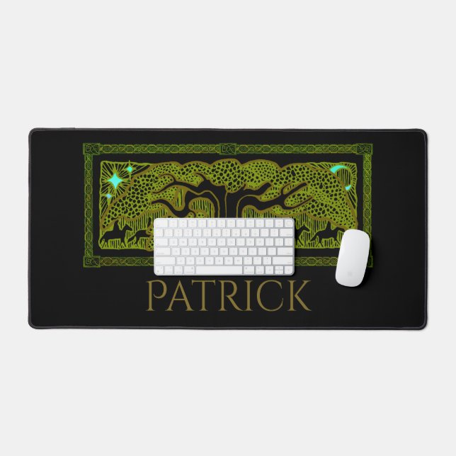 Celtic Magic - The Great Tree Personalized  Desk Mat (Keyboard & Mouse)