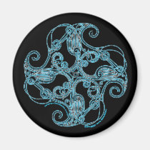 Celtic Magnets Zoomorphic Crane Design #1