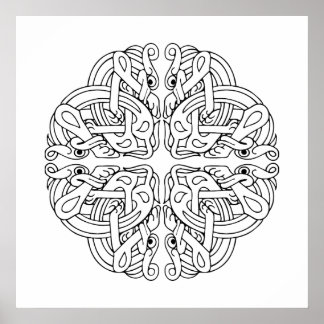 Celtic Mandala Art Poster