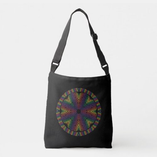 Celtic Mandala Rainbow Crossbody Bag