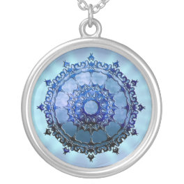 Celtic Mandala Silver Plated Necklace