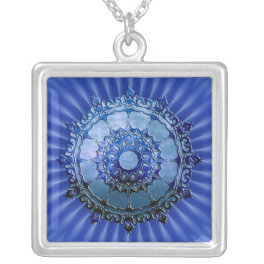Celtic Mandala Silver Plated Necklace