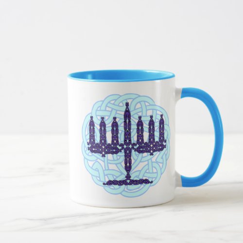 Celtic Menorah Mugs