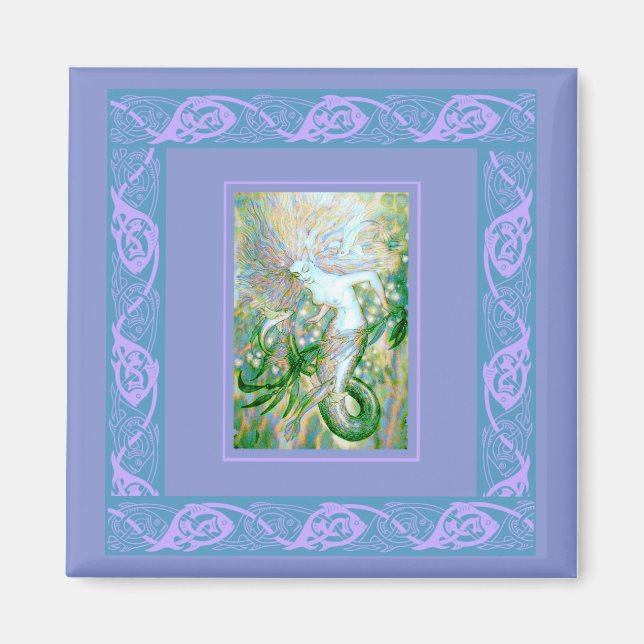 Celtic Mermaid Magnet (Front)