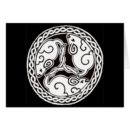 Celtic Mice card 2 (Front Horizontal)