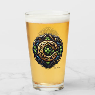 Celtic Monogram Pint Glass