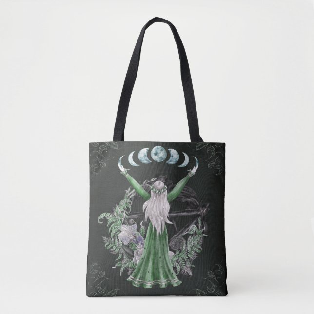Celtic Moon Goddess  Tote Bag (Front)