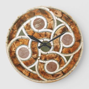 Celtic Mosaic On Acrylic Clock by FloralZoom at Zazzle