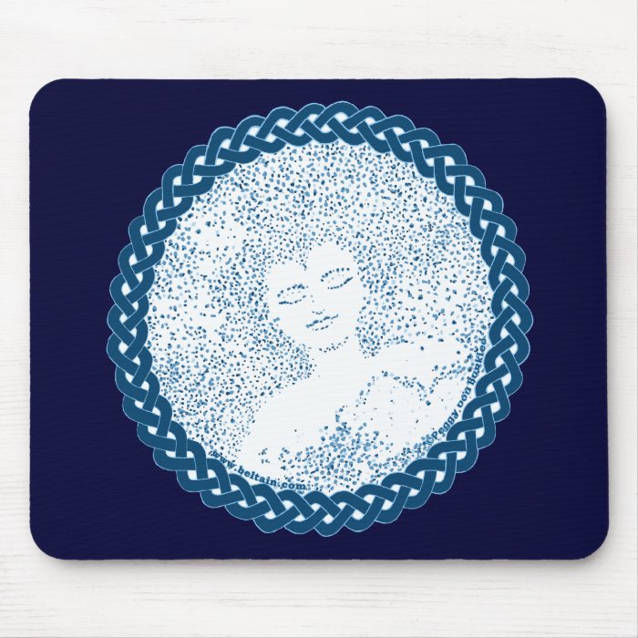 Celtic mousepad, Celtic Mother Moon design