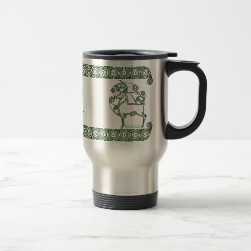 Celtic Mug Herne Deer Design 2 Travel Mug