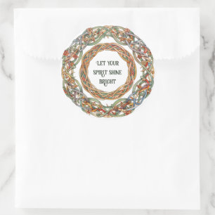 Celtic Mythology and Sun Symbols Litha Classic Round Sticker
