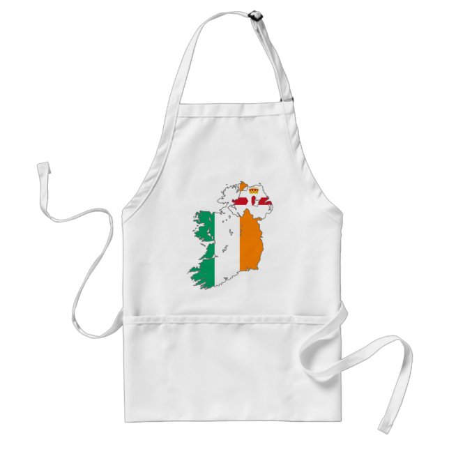 Celtic Nation Irish Map Adult Apron (Front)