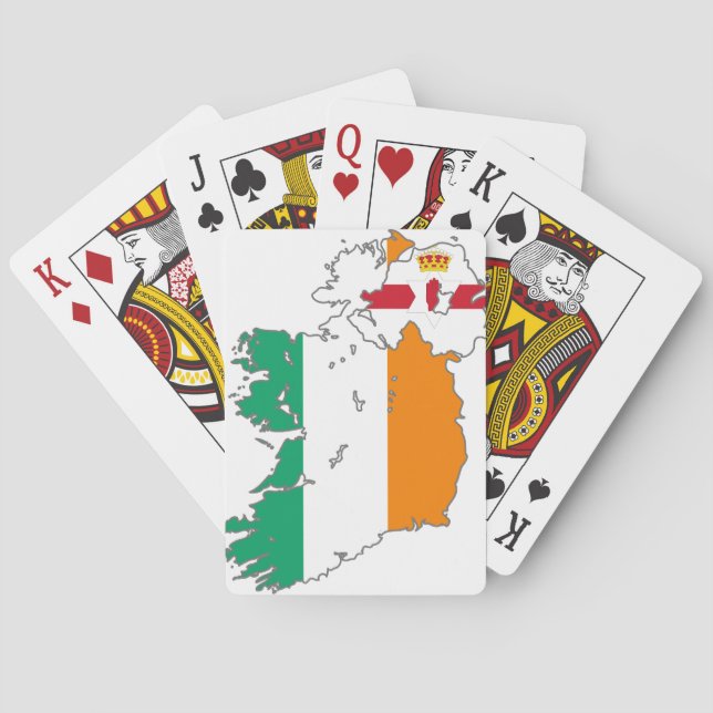Celtic Nation Irish Map Poker Cards (Back)