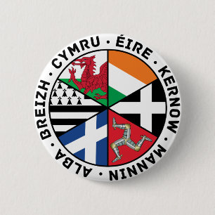 Celtic Nations Flags Button