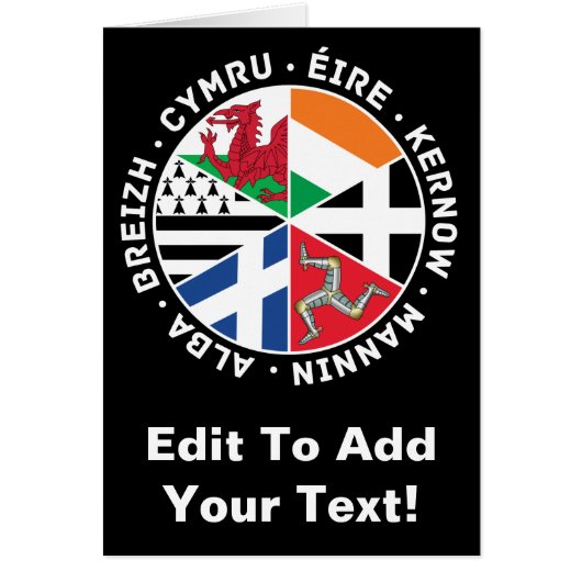 Celtic Nations Flags Cards (Front)