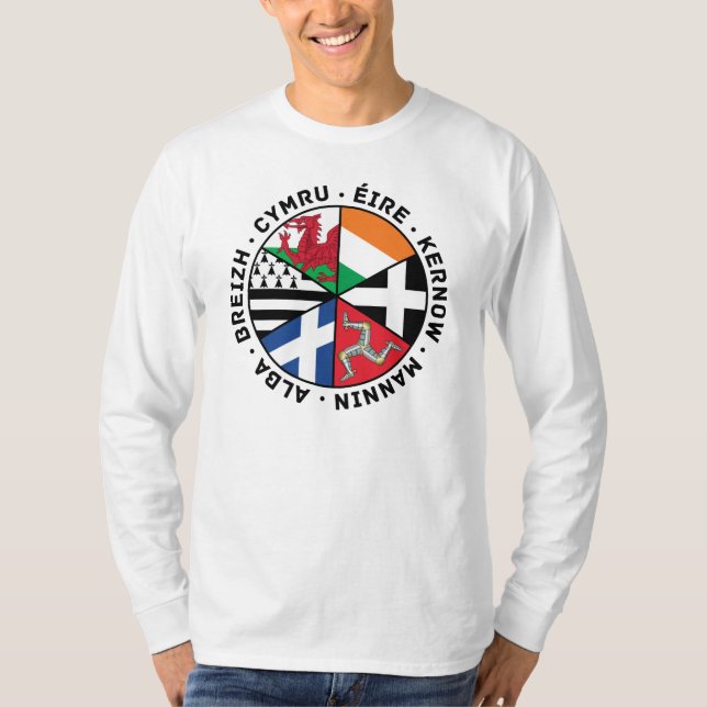 Celtic Nations Flags T-Shirt (Front)