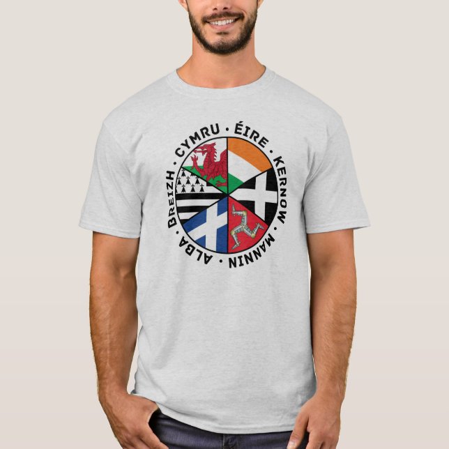 Celtic Nations Flags T-Shirt (Front)