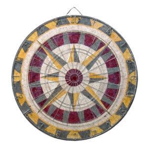 Celtic Nautical Compass Dartboard With Darts