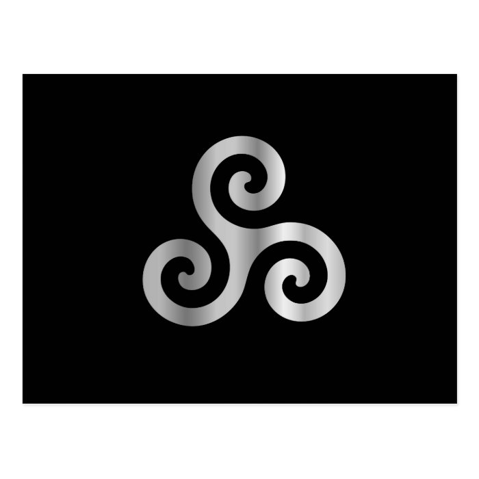 Celtic Neopaganism triple spiral triskelion Postcard