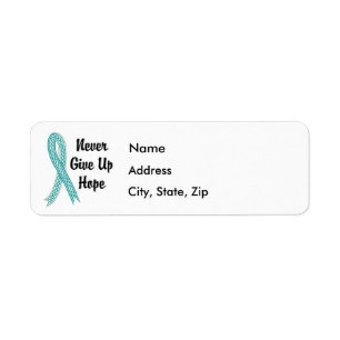 Celtic Never Give Up Hope Cervical Cancer Label