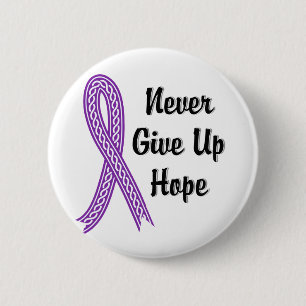 Celtic Never Give Up Hope Chiari Malformation Pinback Button