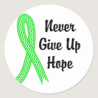 Celtic Never Give Up Hope Lymphoma (Non-Hodgkin's) Classic Round Sticker