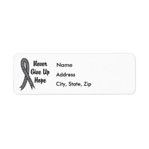 Celtic Never Give Up Hope Melanoma Label